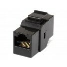Cat5e Inline Coupler Type Keystone Jack - Black