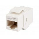 Monoprice Cat5e Inline Coupler Type Keystone Jack - White