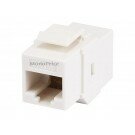 Monoprice Cat6 Inline Coupler Type Keystone Jack - White