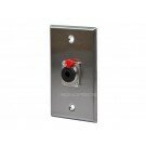 Monoprice 1/4 Inch TRS Stereo Jack One Port Zinc Alloy Wall Plate