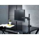 Monoprice High Quality Adjustable Tilting Desk Mount Bracket for LCD LED (Max 17.5Lbs, 15~22inch) - Black