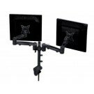 Monoprice Tilt/Swivel DUAL Monitor Desk Mount Bracket (max 18 lbs per arm, 15~22inch) - Black