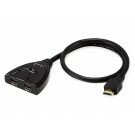 Monoprice - 2X1 Pigtail HDMI® Switch