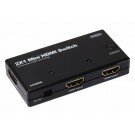 Monoprice - 2X1 Mini HDMI® Switch w/ Optional Power Input