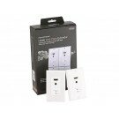 Monoprice HDMI® Over CAT5E / CAT6 Extender Wall Plate w/ LED Indicator (Pair) - Single Port (1P) - White