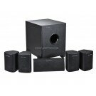 Monoprice 5.1 Channel Home Theater Satellite Speakers & Subwoofer - Black