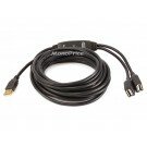 Monoprice 16ft 2 Port USB 2.0 A Male to A Female Active Extension / Repeater Cable