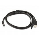 Monoprice - 3ft eSATA + USB to eSATAp Cable - Black