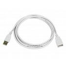 Monoprice 6ft USB 2.0 A Male to A Female Extension 28/24AWG Cable (Gold Plated) - WHITE