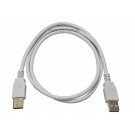 Monoprice 3ft USB 2.0 A Male to A Male 28/24AWG Cable (Gold Plated) - WHITE