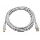 Monoprice 15ft USB 2.0 A Male to A Male 28/24AWG Cable (Gold Plated) - WHITE