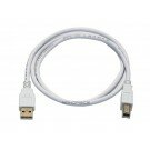 Monoprice 3ft USB 2.0 A Male to B Male 28/24AWG Cable - (Gold Plated) - WHITE