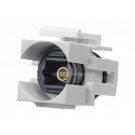 Monoprice Keystone Jack - Toslink Female to Female Coupler Adapter (White)