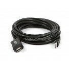 Monoprice 16ft 5M USB 2.0 A Male to A Female Active Extension / Repeater Cable (Kinect & PS3 Move Compatible Extension)