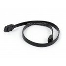 Monoprice - 18inch SATA 6Gbps Cable w/Locking Latch - Black