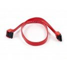 Monoprice 18inch SATA 6Gbps Cable w/Locking Latch (90 Degree to 180 Degree) - Red