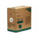 Monoprice - 1000FT 24AWG Cat5e 350MHz UTP Stranded, In-Wall Rated (CM), Bulk Ethernet Bare Copper Cable - White