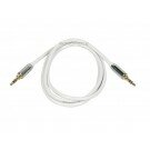 Monoprice - 3ft Designed for Mobile 3.5mm Stereo Male to 3.5mm Stereo Male (Gold Plated) - White
