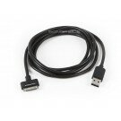 Monoprice 6ft SlimFit USB Sync Cable for all 30-pin iPad, iPhone, and iPod - BLACK