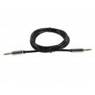 Monoprice - 3ft Designed for Mobile 3.5mm Stereo Male to 3.5mm Stereo Male (Gold Plated) - Black