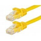 Monoprice 75FT FLEXboot Series 24AWG Cat6 550MHz UTP Ethernet Bare Copper Network Cable - Yellow