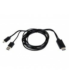 Monoprice - MHL HDMI Cable for Samsung Galaxy SIII & S4 - Black