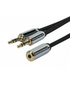 Monoprice Designed for Mobile 6inch 3.5mm Stereo Jack Splitter