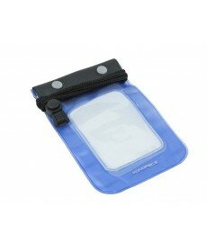Monoprice - Water Resistant/ WeatherProof Pouch for all iPhone®, and most SmartPhones - Blue/ Black