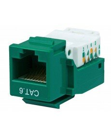 Monoprice - Cat6 RJ-45 Toolless Keystone - Green