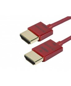 Monoprice - 6ft 10.2Gbps Ultra Slim Series High Performance HDMI® Cable w/ RedMere® Technology - RED