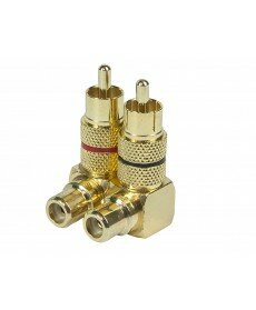 Monoprice - Right Angle RCA Adapter - Gold Plated