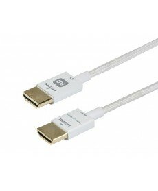Monoprice - 6ft 18Gbps Ultra Slim Series High Performance HDMI® Cable w/ RedMere® Technology - White