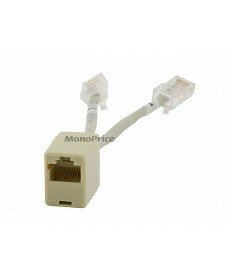 Monoprice T Adapter Cat5e 2M/1F - 6 inch