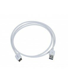 Monoprice - Ultra Slim Series USB 3.0 Cable, A Male to Micro B Male, 2 Ft White