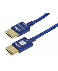 Ultra Slim 18Gbps Active High Speed HDMI® Cable with RedMere® Technology, 3ft Blue