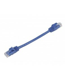 Monoprice FLEXboot Series Cat5e 24AWG UTP Ethernet Network Patch Cable, 6-inch Blue 0.5 ft