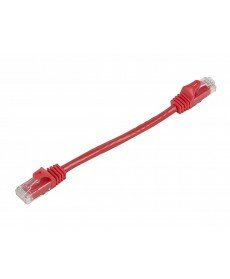 FLEXboot Series Cat5e 24AWG UTP Ethernet Network Patch Cable, 6-inch Red 0.5ft 