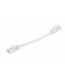 FLEXboot Series Cat5e 24AWG UTP Ethernet Network Patch Cable, 6-inch White 0.5ft 