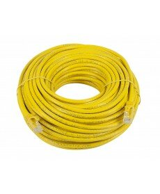 FLEXboot Series Cat5e 24AWG UTP Ethernet Network Patch Cable, 100ft Yellow 