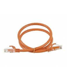 FLEXboot Series Cat6 24AWG UTP Ethernet Network Patch Cable, 1ft Orange