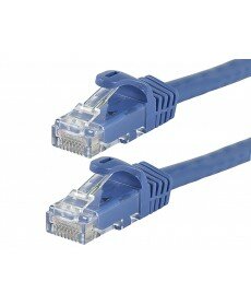 Monoprice - FLEXboot Series Cat5e 24AWG UTP Ethernet Network Patch Cable, 3ft Blue