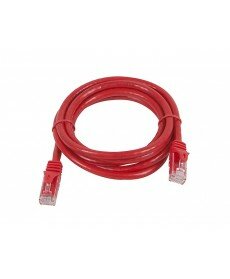 Monoprice - 5FT FLEXboot Series 24AWG Cat5e 350MHz UTP Bare Copper Ethernet Network Cable - Red