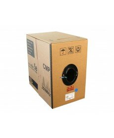 Monoprice - 1000FT 24AWG Cat5e 350MHz UTP Solid, Plenum (CMP), Bulk Ethernet Bare Copper Cable - White - GENERIC