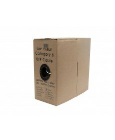 Monoprice - 1000FT Cat 6 Bulk Bare Copper Ethernet Network Cable UTP, Solid, Plenum Jacket (CMP), 550MHz, 23AWG - White