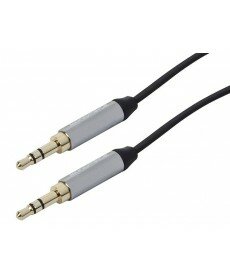 Monoprice - 3.5mm Flat Audio Cable 3ft – Black