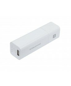 Monoprice - 2-in-1 Wall Charger and External Battery Pack for iPad®, iPhone®, iPod®, and other USB Mobile Devices (3000mAh, 1A) - White