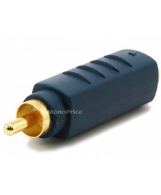 Monoprice S-Video (VHS) Female to RCA Male Adapter - Gold Plated
