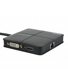 Monoprice - USB 3.0 MultiPort Adapter with DVI, HDMI and GigaBit Ethernet