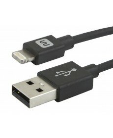 Monoprice - Apple MFi Certified Lightning™ to USB Charge & Sync Cable, 3ft Black
