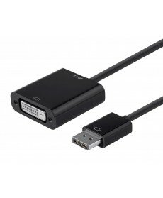 Monoprice - DisplayPort 1.2a to DVI Active Adapter, Black